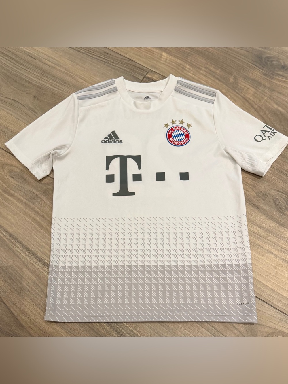 adidas White and Gray FC Bayern Munich Gnabry #22 jersey